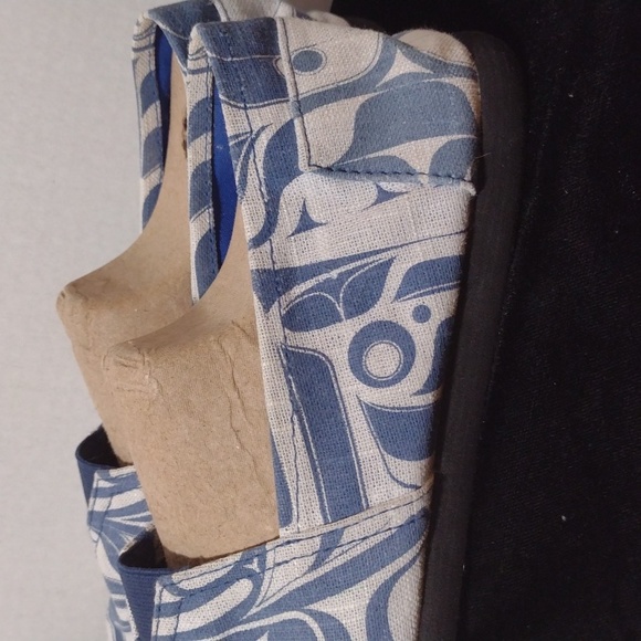 Canvas shoes by Native Sole, Frog Dancer, blue and white 10 - Picture 4 of 7